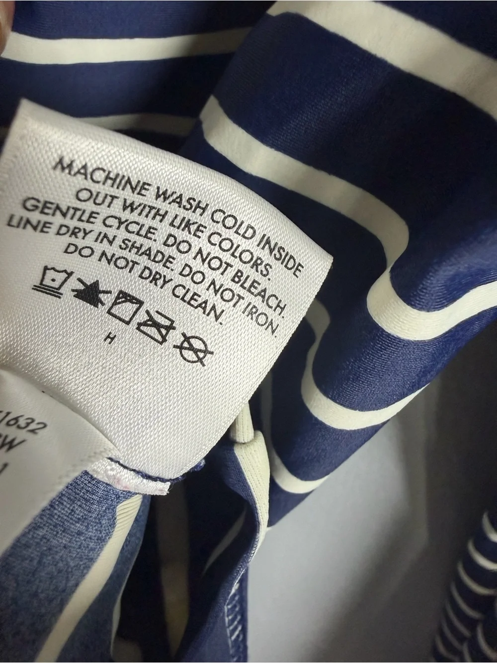 Hanna Andersson Navy and White Striped Kids Rashguard